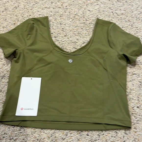 lululemon athletica Tops - NWT Lululemon Align tee 10 
Bronze Green